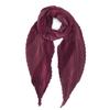 Korean Acrylic Yarn-Dyed Crinkled Pleated Large Square Scarf Shawl, 140CM, Soft Casual Style