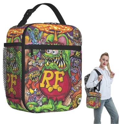 Rat Fink Insulated Lunch Bag for Women Children Portable Food Boxes Thermal Lunch Box Tote