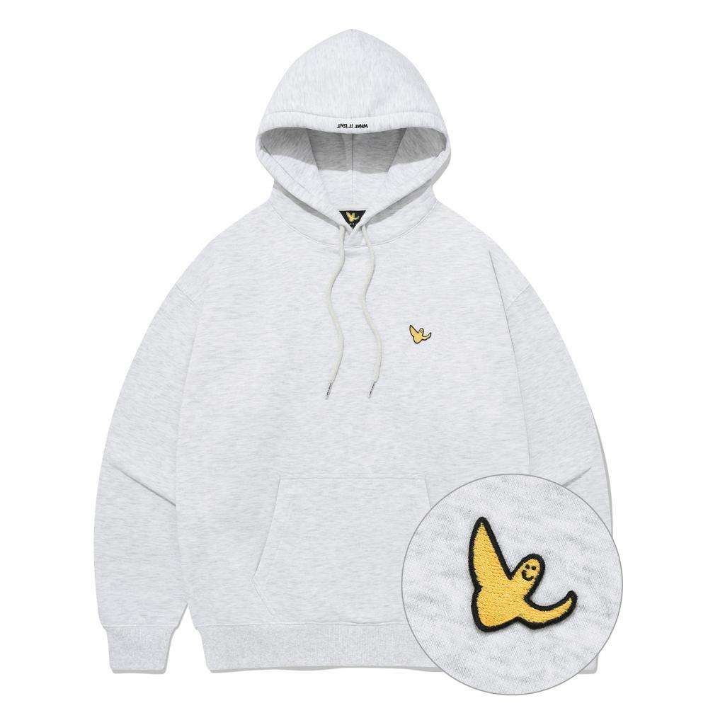 

WHATITISNT 23FW Angel Wappen Hood Light Melange Gray