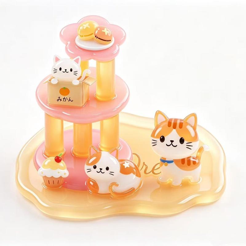 3D Stacked Crystal Stickers Cute Animal Pattern Non-Toxic Safe Decals for Girls Boys Birthday Gifts Classroom Prizes