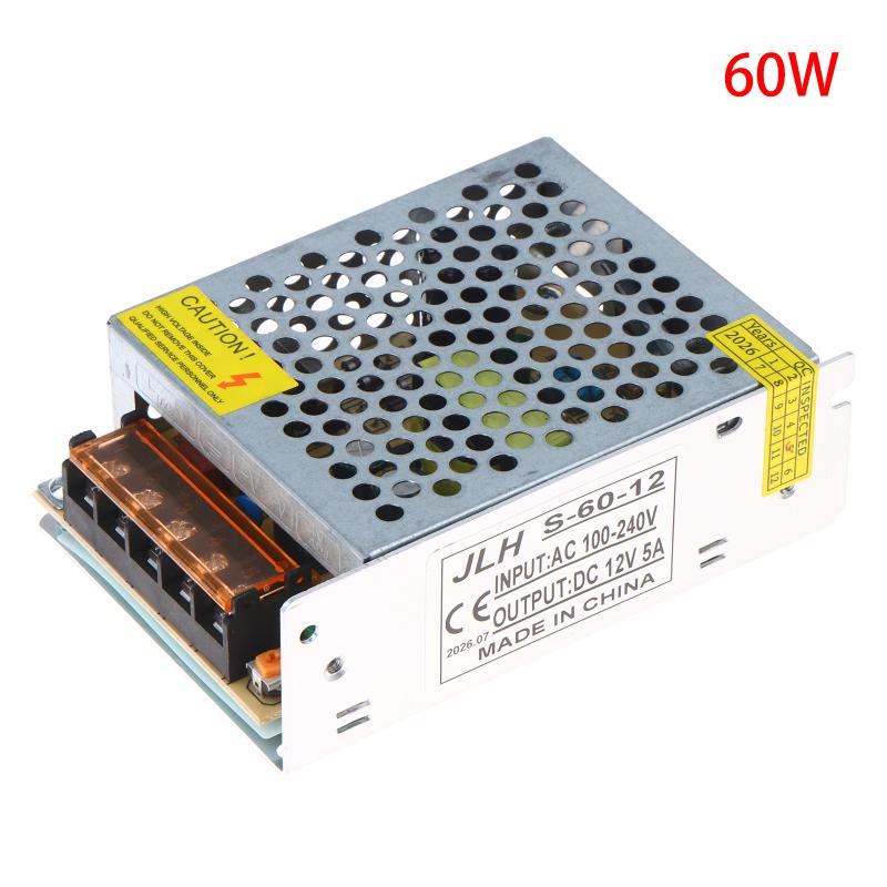 Lys Transformator Ac 110V-240V Til Dc 5V 2A/5A 25W 60W Til Cctv Led Strip Strømforsyning Adapter
