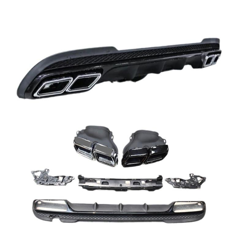 Mercedes-Benz E-Class W212 Rear Lip Tailpipe Kit, Compatible with 14 Models, E63 AMG Style
