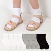 10-Pair Set of Basic Mid-Calf Socks for Kids