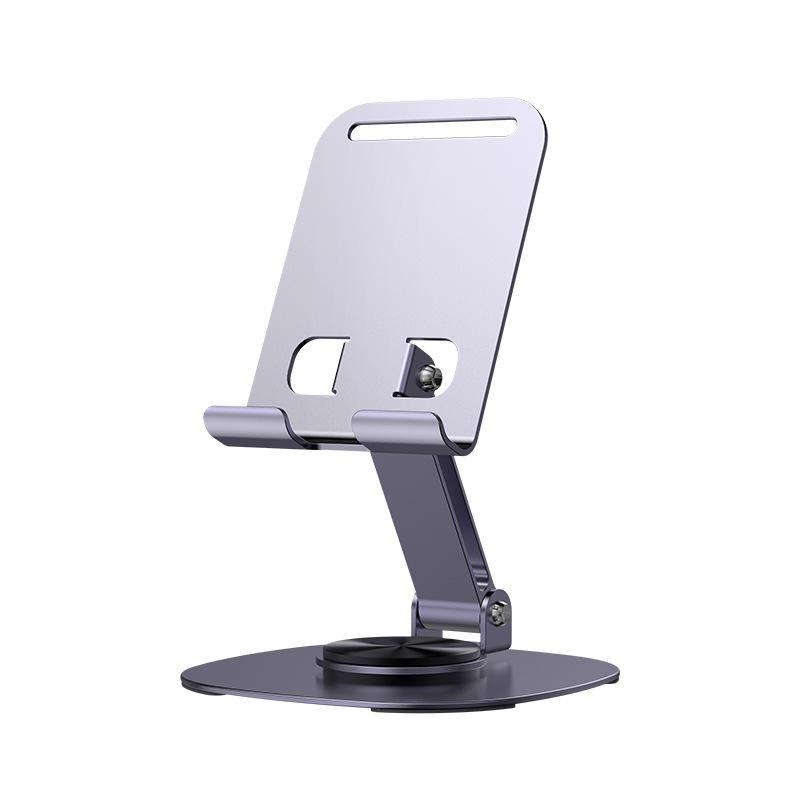 Metal Rotating Phone Holder for Live Streaming & Binge-Watching - Lazy Gadget with Custom Logo Stand
