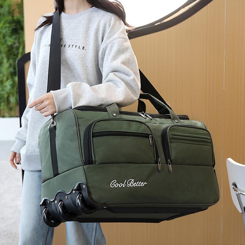 Large-capacity Luggage Case Tugboat Bag Wear-resistant Foldable Luggage Air Consignment Bag Hand-held Thickened Pulley Travel Bag