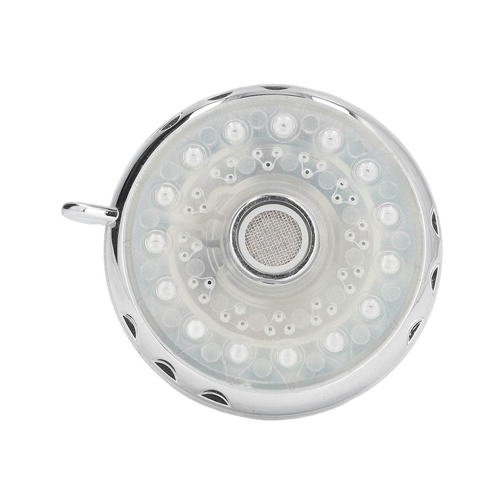 LED-duschhuvud 7 färger blinkande ljus automatiskt byte duschmunstycke med G1/2 utvändig gänga