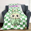 Labubu Blanket Comfortable Suitable for Seaside Couch Bedding for All Seasons Playful Design Unique Gift for Family and Friends Camping