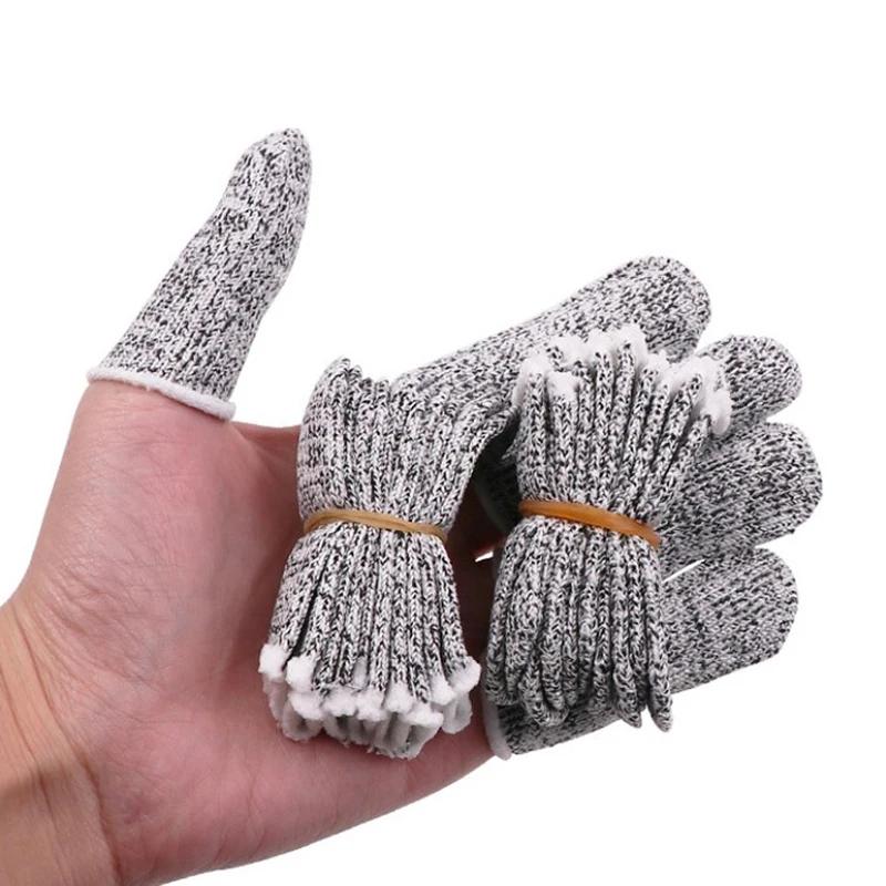 

10Pcs Finger Cots Thumb Protector Anti-Cut Fingertips Finger Sleeve Flexible Resistant Protection Finger Cots DIY Work