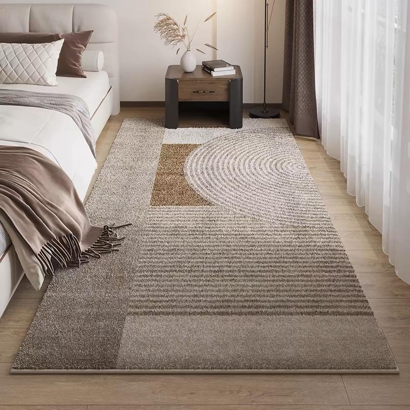 Kaschmir-Bettvorleger, Wohnzimmer, Wabi-Sabi, weicher Plüsch, Schlafzimmer, langer Streifen, dicke Couchtischdecke, Erkerfenster-Bodenmatte