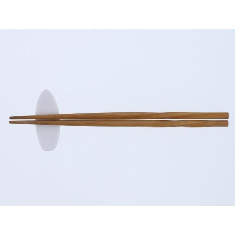 EAST Table Chopstick Rest, Surfboard Shape, 6.5cm, White, Made In Japan, Dishwasher Safe, Porcelain, Mino Ware