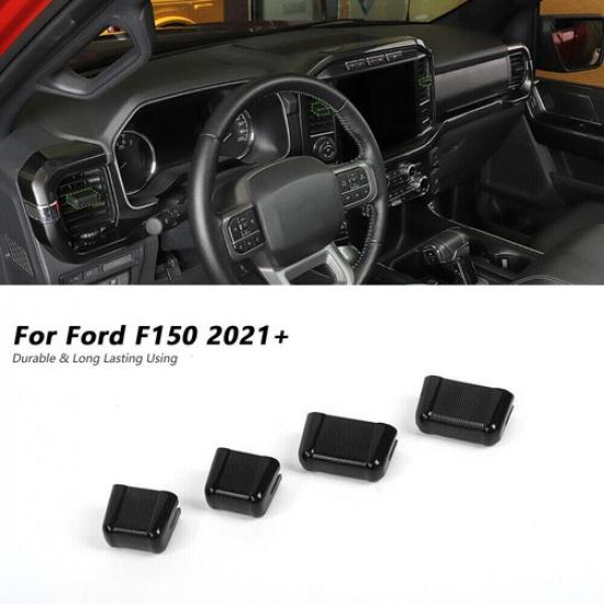 Center Console AC Air Conditioner Outlet Vent Cover Trim For Ford F150 21+ Black