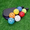 Lichtgevende Pickleball 74 mm Duurzaam Nachtlampje Groene Bal 40 Gaten Buitenwedstrijd Pickleball Ballen Gloeiend in het Donker