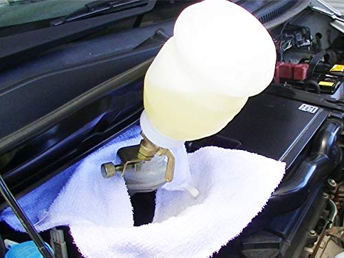 Brake Fluid Reservoir Tank, 1L, with Measuring Tape and Cock, for Brake Fluid Refills