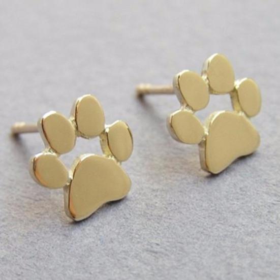 Women Fashion Dog Cat Palm Paw Ear Stud Earrings Party Jewelry Accessories Gift
