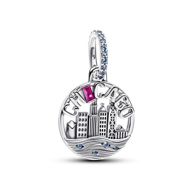 New 925 Silver Summer Coin Twelve Constellation Carving Hang Tag Charm Beads Suitable for Bracelets, Necklaces, Fashion Jewelry
