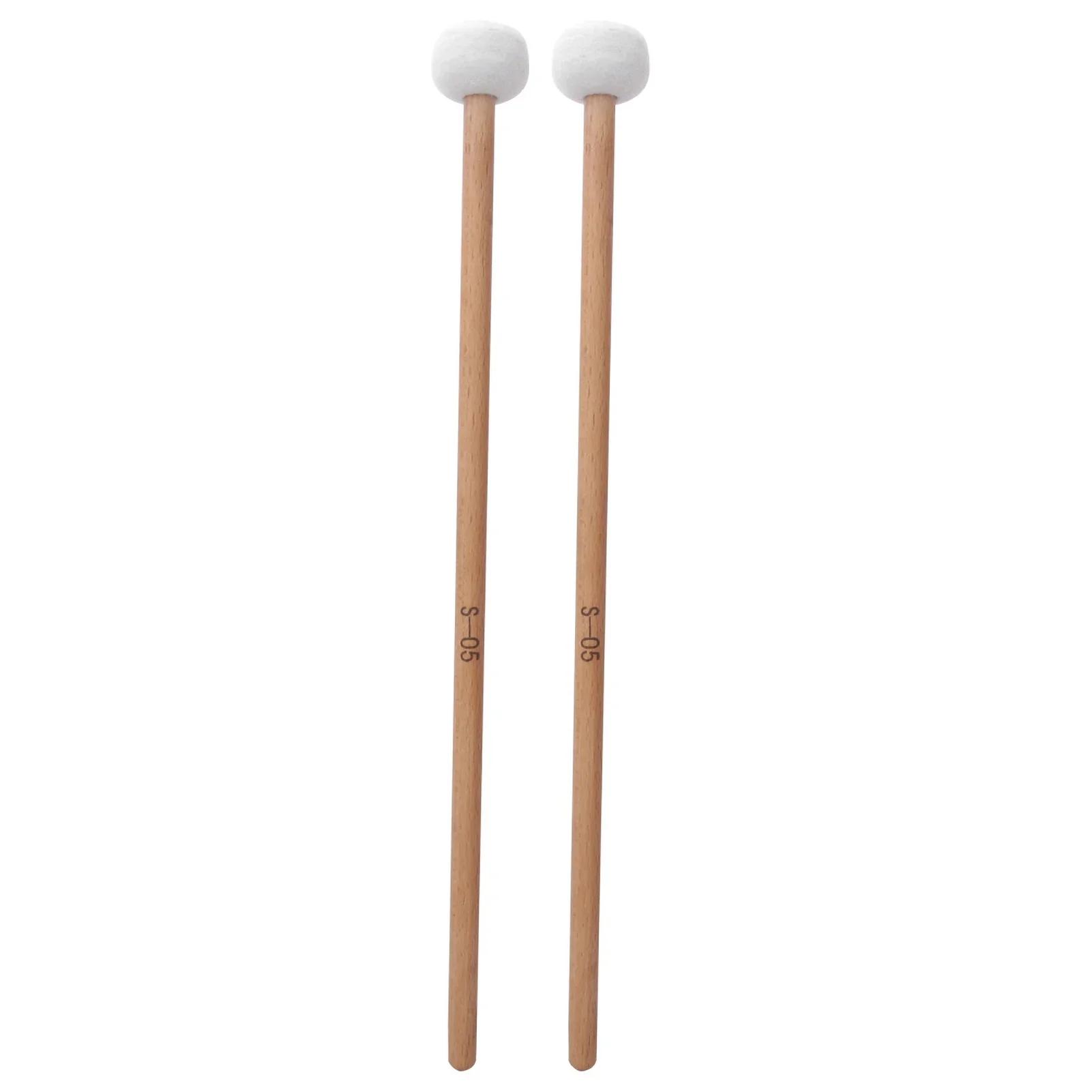

Drum Mallet Hammer White Felt Timpani Snare Drum Musical Instrument Accessories Drum Mallet Hammer Drum Mallet Felt Mallets
