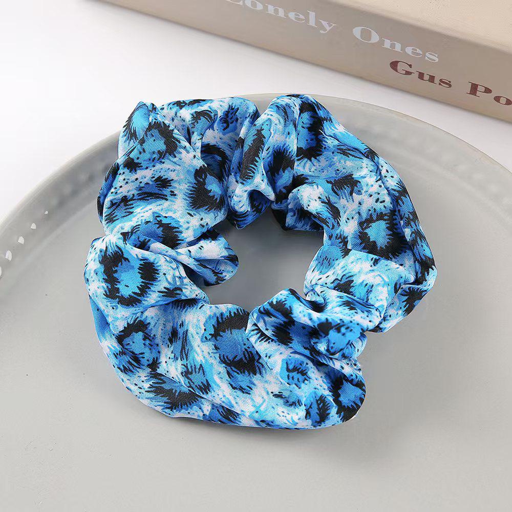 Durable High Elasticity Leopard Print Scrunchie for Adults