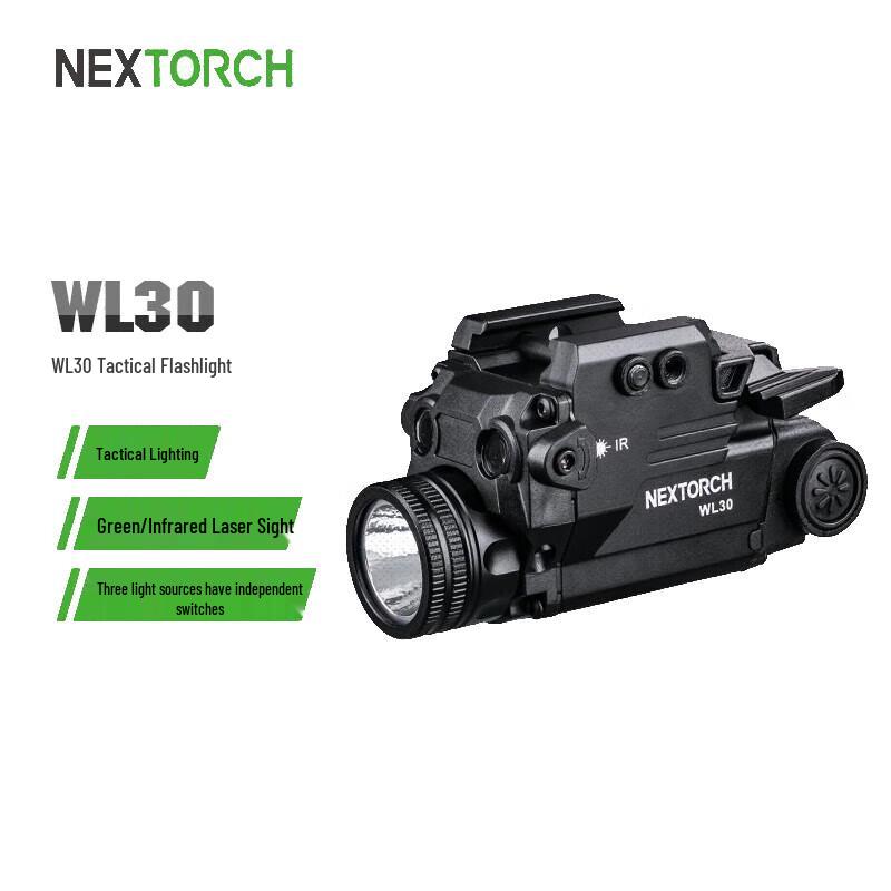 

NEXTORCH WL30 Tactical Weapon Light with Red & Green Laser