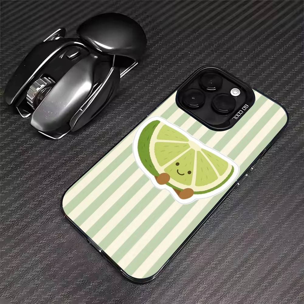 

Style Lemon Phone Case For iPhone 17 16 15 14 13 12 11 Pro Max XS Max 7 8 Plus Shockproof Silicone Matte Cover iPhone11