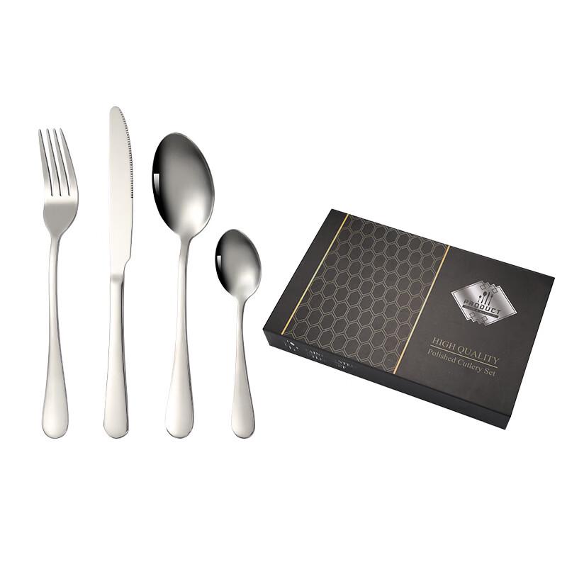 Ruhan 24-Piece Stainless Steel Cutlery Set