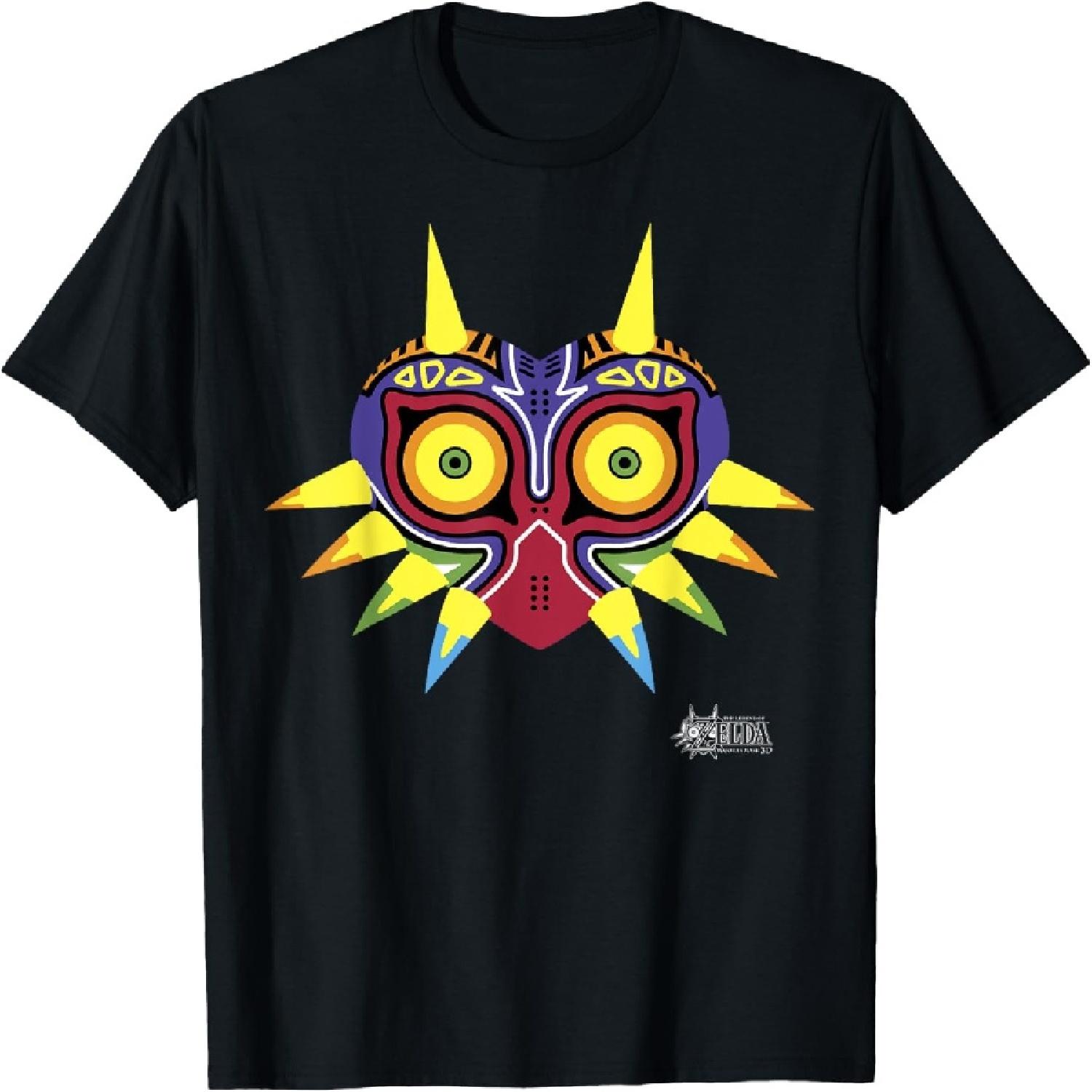 Legend Of Zelda Majoras Mask Portrait Logo T-Shirt S