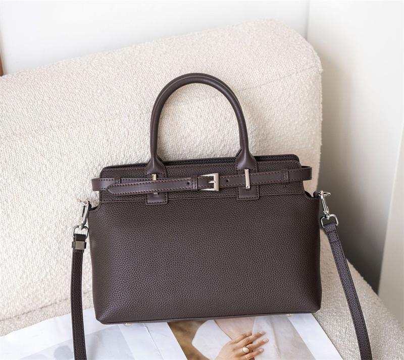 

2026 New Genuine Leather Hand bag Ladies Real Cowhide Shoulder or Sling Bags Fashi Women Tote Handbag