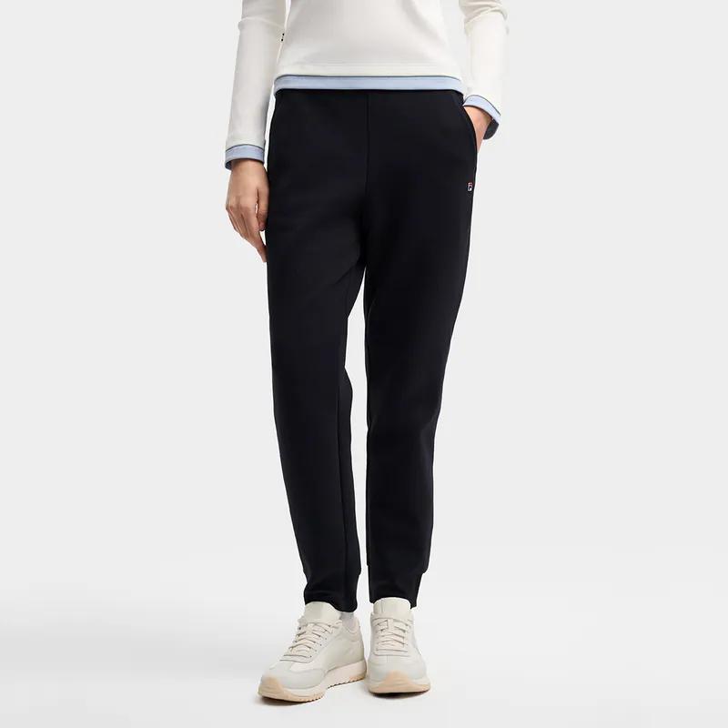 Fila Heritage Simple Classic Versatile Elastic Structured Knit Jogger Pants Women Bottoms Legendary-Blue F11W548606FNV