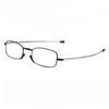 1 Pair Metal Frame Reading Glasses Ultra Lightweight Foldable for Office Travel Daily Use Ideal Gifts Men Women
