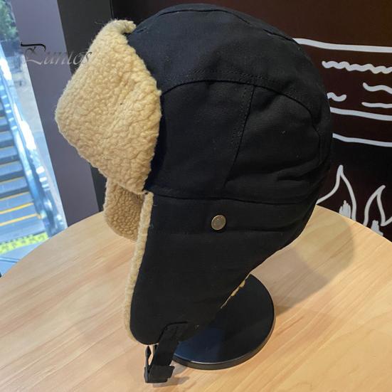 Winter Fietsmuts Bril 1 Stuks/1 Set Pet Zacht Opvouwbaar Oorkleppen Fleece Verdikt Lei Feng Unisex Warm Houden Wasbaar Oogbescherming Aviator voor Skiën