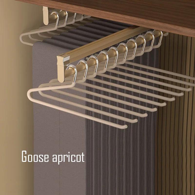 10PCS Goose Type Pants Rack Household Hanger Special Traceless Non-slip Goose Shaped Z Word Short Wardrobe Storage Artifact