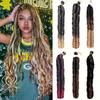 Synthetic Long Curly Braids Hair Extensions Loose Wavy Curly Crochet Natural Looking Box Braids Wig For Women Cosplay Party Use