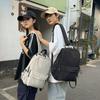 Schoolbag Japanese Lazy Wind Large Capacity School Bag Casual Versatile Fashion Backpack Wide Shoulder Strap Lightweight College Style Backpack Women