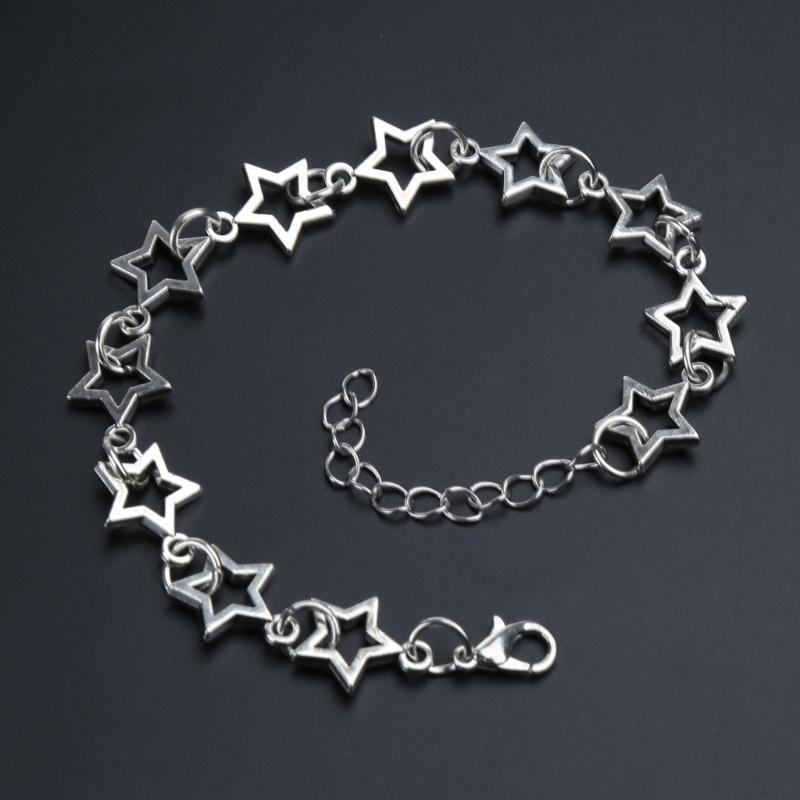 Star Chain Y2k Cool Girl Alloy Material Hollow Five-pointed Star Stacked Bracelet Couple Ins Niche Pentagram Bracelet