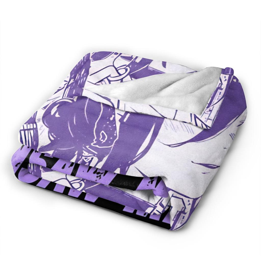 Chainsaw Man Reze Japanese Flannel Blanket  Soft Warm Throw Blanket for Outdoor Picnic Comfortable Bedspread Sofa Bed Cover