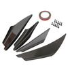 Universal Car Front Bumper Spoiler Lip Splitter Fin Splitters Body Spoiler Canards Refit Kit Decors