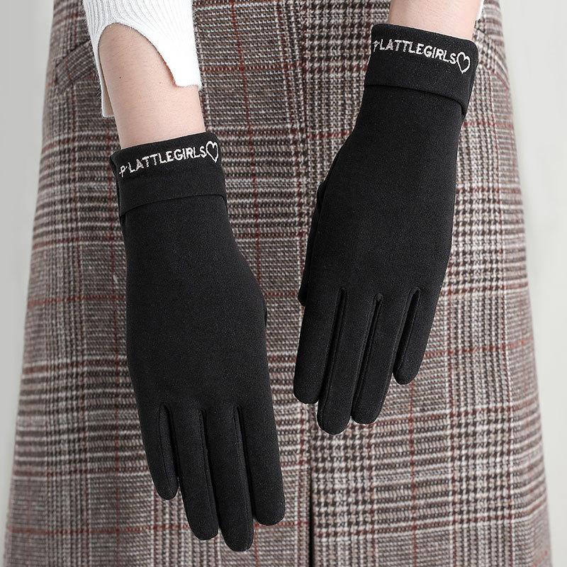 Ladies  Autumn And Winter  Fashionable And Versatile Touchscreen Gloves