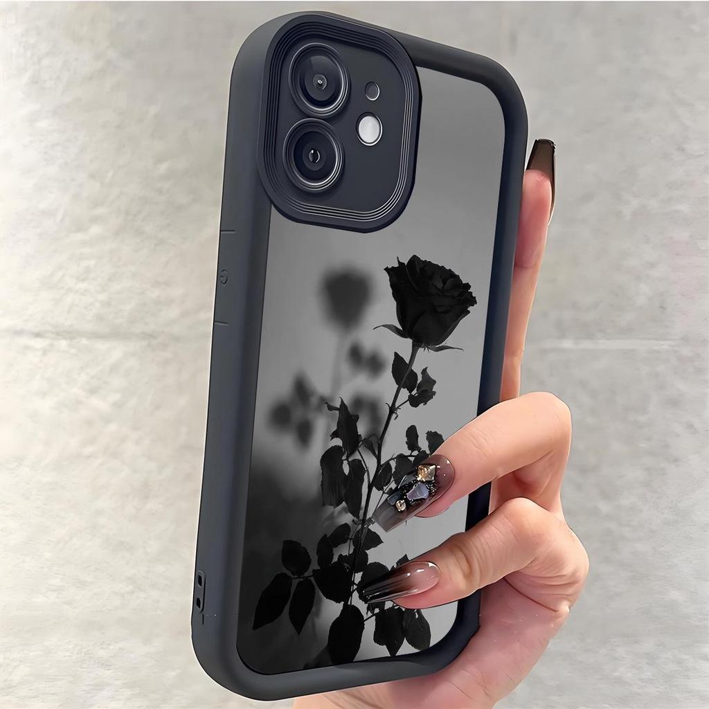 Shadow Flower Sky Eye Diamond Sand iPhone 15/16/17 Protective Case
