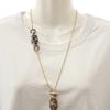 HERMES  H057078FD00  Necklace gold metal/Buffalo horn Women