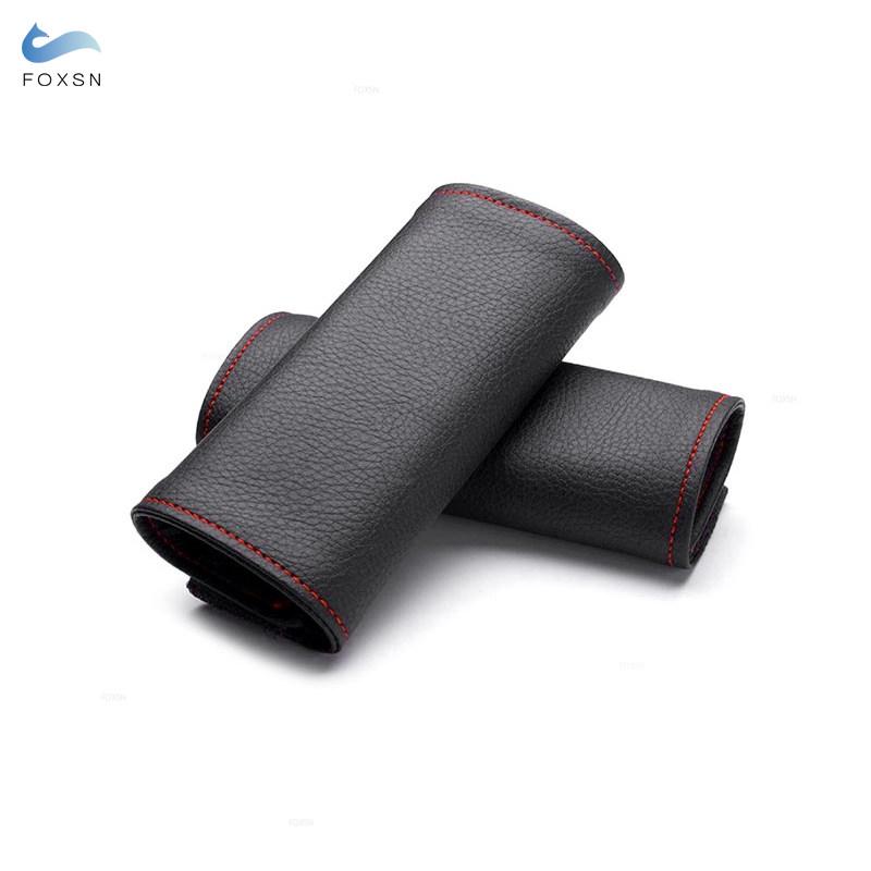 9*16cm 13*16cm Microfiber Leather Car Interior Door Handle Protective Cover Door Inner Handle Leather Case Decoration Upgrades
