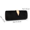 Clutch Bags Velvet Flap Design Evening Bags Leaf Metal Chain Shoulder Handbags Glitter Ladies Girl Event Purse