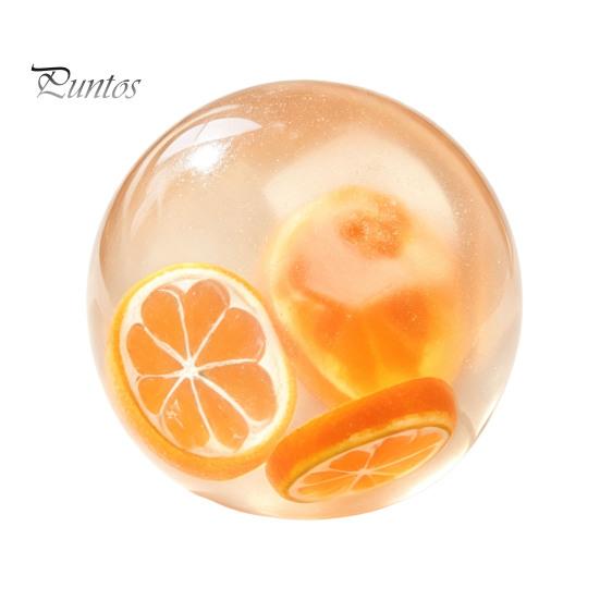 Office Desk Toys Shapeable Pearlescent Ball Fidget Toy, Anxiety Relief Clear Squeeze Fake Fruit Stress Inside Toy for Kids Adults
