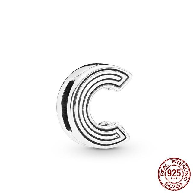 New Copper A-Z26 English Letter Bonded Beads That Can Be Freely Combined Are Fit For Flat Bracelets Diy Fine Jewelry
