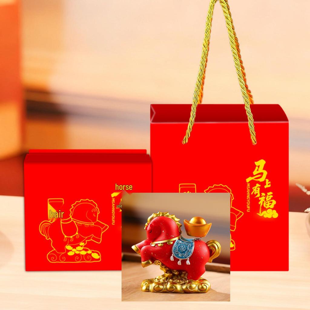 Sofort-Reichtum Pferde-Ornament: Nationaler Trend Chinesisches Tierkreiszeichen Jahr des Pferdes Schreibtischgeschenk