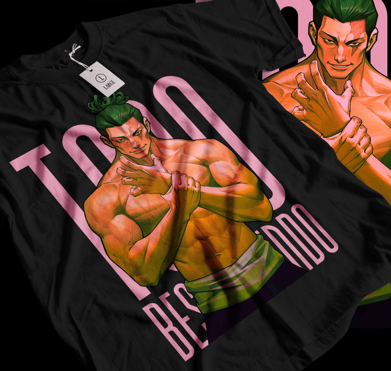 

Yuji Itadori T-Shirt Mens Womens Tees Top Todo Jujutsu Kaisen Gojo Horror Anime Black GifT Shirt Mens Womens Tees Top 083 S