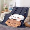Cute Bear Series Blanket Cartoon Print Children'S Warm Flannel Soft And Comfortable Home Travel Blanket Bed Blanket
