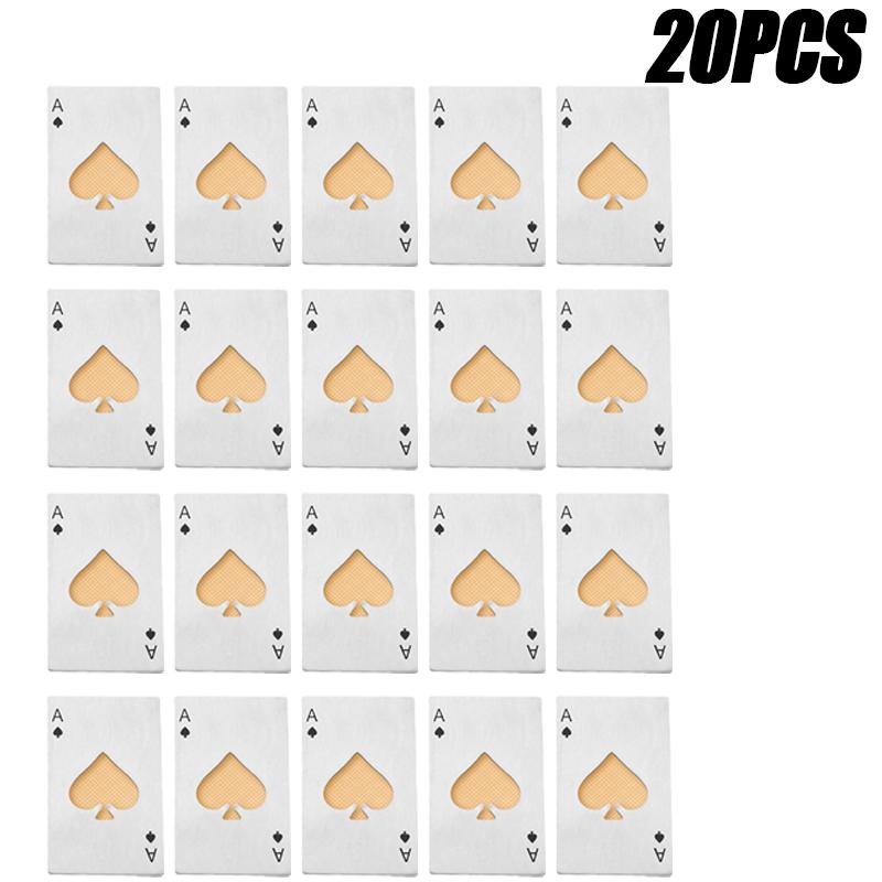 Stainless Steel Poker Bottle Opener Groomsmen and Christmas Party Gift Perfect for Beer Wine Juice Bar and Restaurant Decoration