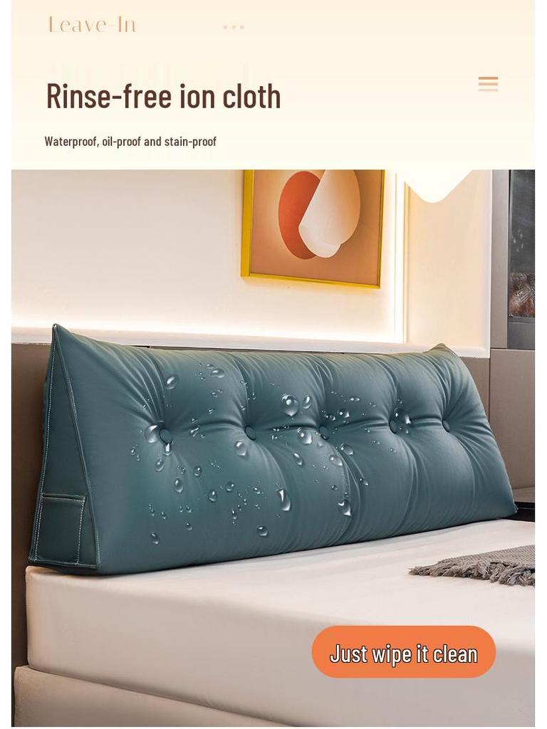 Luxury Triangle Headboard Cushion: Soft Upholstery for Bedroom, Lumbar Support, Bay Window, or Sofa