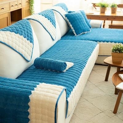 Living Room Sofa Cover Cotton Couch Covers Jacquard Sofa Cushion Four Seasons Sofa Towe L-shaped Couchs Cover Protection Set