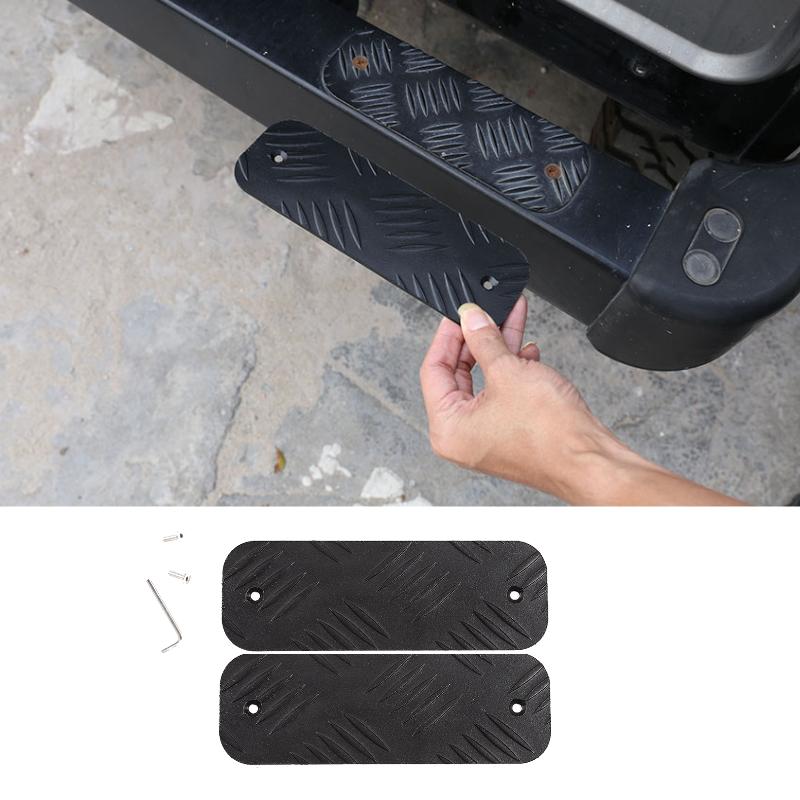 For Land Rover Defender 90 110 130 2004-2018 Aluminum Alloy Black Car Hood Protection Panel Decorate Stickers Car Accessories