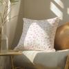 Elegant Flowers With Artistic Patterns Pillow Case Double-Sided Plush Sofa Cushion Covers Organic Breathable Invisible Zipper